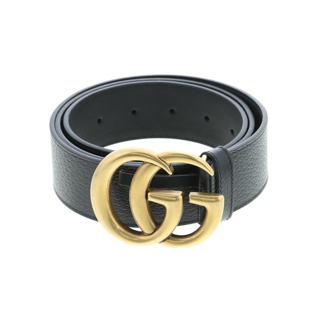 Gucci Gg Buckle Belt Gg Marmont Gg Black Ab